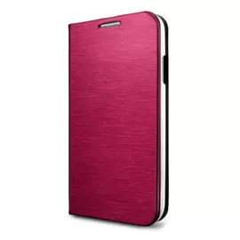 Чехол-книжка Spigen Slim Wallet S SGP10281 для Samsung Galaxy S4 пластик, кожа (красный металлик)