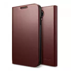 Чехол-книжка Spigen Slim Wallet S SGP10283 для Samsung Galaxy S4 пластик, кожа (темно-коричневый)