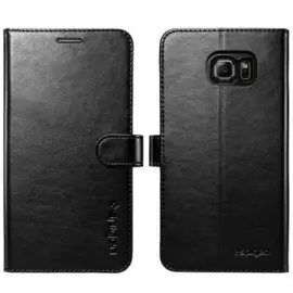 Чехол-книжка Spigen Wallet S SGP11692 для Samsung Galaxy Note 5 пластик, искусственная кожа (Black)