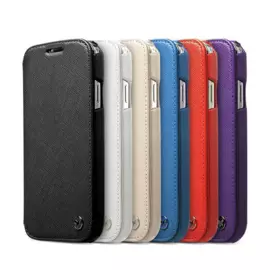 Чехол-книжка Zenus Minimal Diary для Samsung Galaxy S4 натуральная кожа (фиолетовый)