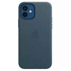 Чехол-накладка Apple Leather Case для iPhone 12/12 Pro натуральная кожа (Baltic Blue) (MHKE3ZE/A)