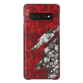 Чехол-накладка Avengers Smart Cover для Samsung Galaxy S10 пластиковый (красный)