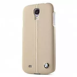 Чехол-накладка BMW Official Leather для Samsung Galaxy S4 i9500 (натуральная кожа) бежевый BMHCS4LC