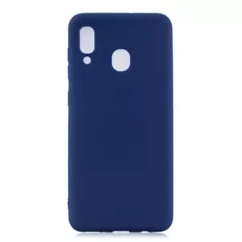 Чехол-накладка Cherry для Samsung Galaxy A20/A30 силиконовый (синий)