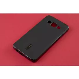 Чехол-накладка Cherry для Samsung Galaxy A3 SM-A300 силиконовый матовый (черный)