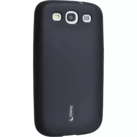 Чехол-накладка Cherry для Samsung Galaxy S3 (i9300) силиконовый матовый (черный)