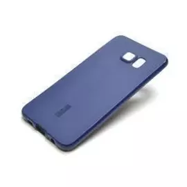 Чехол-накладка Cherry для Samsung Galaxy S6 Edge Plus силиконовый матовый (синий)