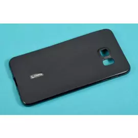 Чехол-накладка Cherry для Samsung Galaxy S6 Edge Plus силиконовый матовый (черный)