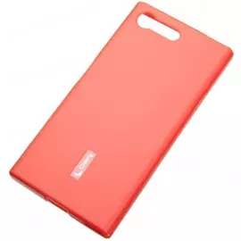 Чехол-накладка Cherry для Sony Xperia X силиконовый матовый (красный)