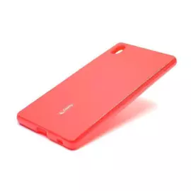 Чехол-накладка Cherry для Sony Xperia Z4/ Z3+/ Z3 Plus силиконовый матовый (красный)