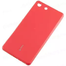 Чехол-накладка Cherry для Sony Xperia Z5 Compact силиконовый матовый (красный)