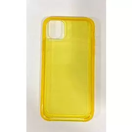 Чехол-накладка Clear Case для iPhone 11 силиконовый (прозрачно-желтый)