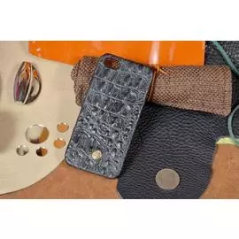 Чехол-накладка Colosseo Premium для Apple iPhone SE/5S/5 (змея синяя)