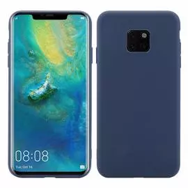 Чехол-накладка Creative Case для Huawei Mate 20 силикон/искусственная кожа (синий)