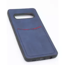 Чехол-накладка Creative Case для Samsung Galaxy S10e силикон/искусственная кожа (синий)