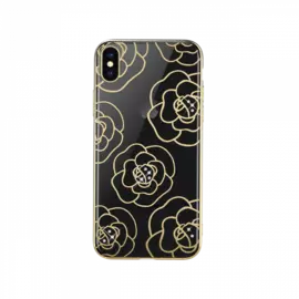 Чехол-накладка Devia Camellia Crystal Series Case для Apple iPhone XR пластиковый (Rose Gold)