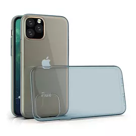 Чехол-накладка для Apple iPhone 11 Pro силиконовый (прозрачо-синий)