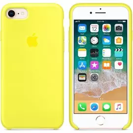 Чехол-накладка для Apple iPhone 7/8 силиконовый (желтый)