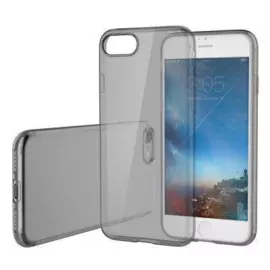 Чехол-накладка для Apple iPhone 7/8/SE(2020) силиконовый (прозрачно-черный)