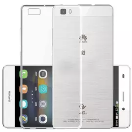 Чехол-накладка для Huawei Ascend P8 Lite силиконовый с жесткой основой (прозрачный)