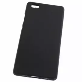 Чехол-накладка для Huawei P8 Lite силиконовый с бампером (black)