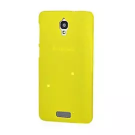 Чехол-накладка для Lenovo S660 силиконовый (желтый)