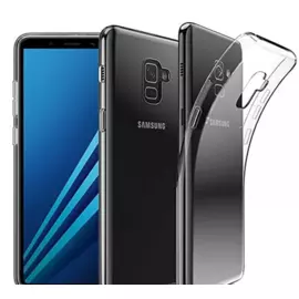 Чехол-накладка для Samsung Galaxy A8+ (2018) SM-A730 силиконовый (прозрачный)