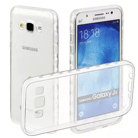 Чехол-накладка для Samsung Galaxy J5 SM-J500 силиконовый (прозрачный)
