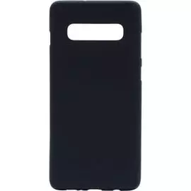 Чехол-накладка для Samsung Galaxy S10+ силиконовый (черный)