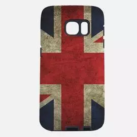 Чехол-накладка для Samsung Galaxy S5 пластиковый (Винтажный флаг Великобритании)