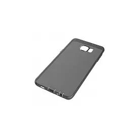 Чехол-накладка для Samsung Galaxy S6 Edge SM-G925 силиконо пластик (прозрачно-черный)