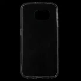 Чехол-накладка для Samsung Galaxy S6 (SM-G920) силиконовый (прозрачно-черный)