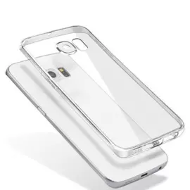 Чехол-накладка для Samsung Galaxy S7 Edge силиконовый с бампером (silver)