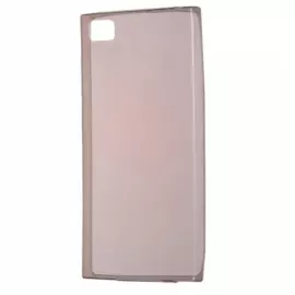 Чехол-накладка для Xiaomi Mi3 силиконовый (прозрачно-черный)