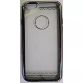 Чехол-накладка Double Color Series для Apple iPhone 6/6S силиконовый (вид 2) рамка Space Grey