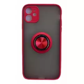 Чехол-накладка FaisON Ring Series для iPhone 11 силикон (красный)