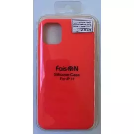 Чехол-накладка FaisON Silicone Case для Apple iPhone 11 (коралловый)