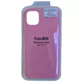 Чехол-накладка FaisON Silicone Case для Apple iPhone 11 (нежно-розовый)