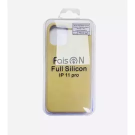 Чехол-накладка FaisON Silicone Case для Apple iPhone 11 Pro (темно-бежевый)