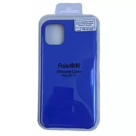 Чехол-накладка FaisON Silicone Case для Apple iPhone 11 (синий)