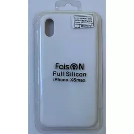 Чехол-накладка FaisON Silicone Case для Apple iPhone XS Max (белый)