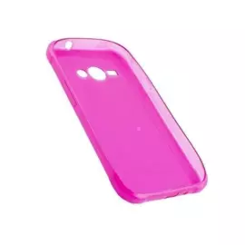Чехол-накладка Fashion Case для Samsung Galaxy J1 (J100 / J110) силиконовый (прозрачно-сиреневый)