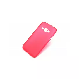 Чехол-накладка Fashion Case для Samsung Galaxy J1 (J100 / J110) силиконовый (прозрачно-красный)