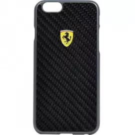 Чехол-накладка Ferrari Formula Real Fiber Carbon для Apple iPhone 6 Plus/6S Plus (Black)