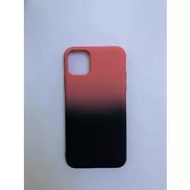 Чехол-накладка Hoco Gradient Series для iPhone 11 Pro Max силиконовый (черный/красный)
