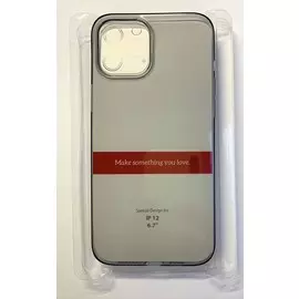 Чехол-накладка Hoco Light Series TPU для iPhone 12 Pro Max силиконовый (прозрачно-черный)