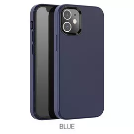Чехол-накладка Hoco Pure Series для Apple iPhone 12 Mini силикон (синий)