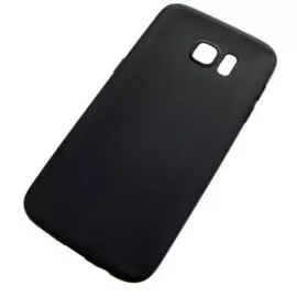 Чехол-накладка i-Zore Case для Samsung Galaxy S6 Edge силиконовый матовый (черный)