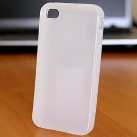 Чехол-накладка I-Zore Ultra Thin для Apple iPhone 4/4S силиконовый (белый)