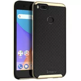 Чехол-накладка iPaky для Xiaomi Mi5X/Mi A1 силиконовый со вставкой металлик (черный/золотой)